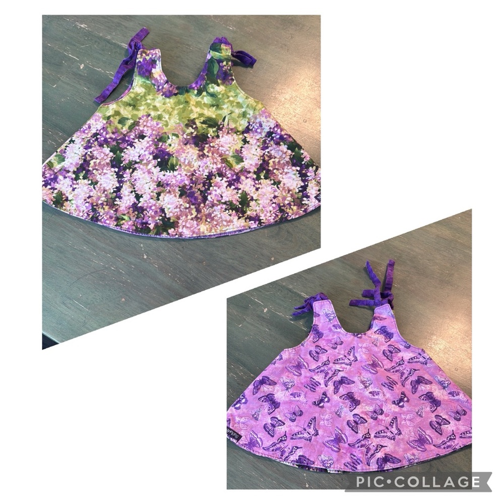 Niffers REVERSIBLE Floral Baby Dress/Top